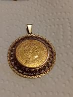 Gouden Tientje 1912 in 14krt Gouden Hanger, Ophalen, Zo goed als nieuw, Goud, Goud