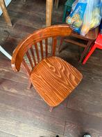 2 comfortabele bruine stoelen, Huis en Inrichting, Stoelen, Ophalen, Gebruikt, Twee, Bruin