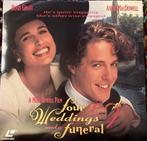 Laser disc four weddings and a funeral, Ophalen of Verzenden, Gebruikt, Film, Overige typen
