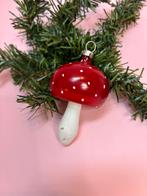 Oude antieke kerstbal paddenstoel rood wit, Diversen, Kerst, Ophalen of Verzenden