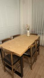 Eettafel 150x80, Huis en Inrichting, Tafels | Eettafels, Ophalen, 50 tot 100 cm, Vijf personen of meer, 150 tot 200 cm