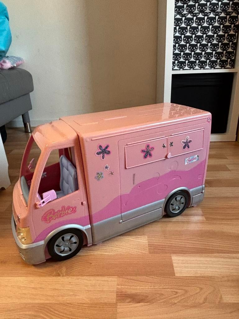 Barbie Bus met Geluid, Ophalen, Gebruikt, Meisje