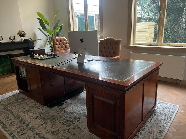 Engels klassiek hoekbureau - Jan Frantzen, Huis en Inrichting, Bureaus, Gebruikt, Bureau, Ophalen