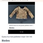 Diverse jurken Guess gouden pailletten trui maat 134/140, Ophalen of Verzenden, Zo goed als nieuw, Maat 34 (XS) of kleiner, Boven de knie
