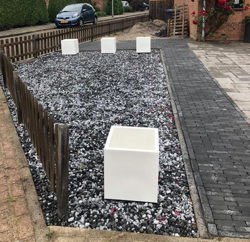 Mooi Split / grind grijs ijsblauw, Tuin en Terras, Grind, Keien en Split, Zo goed als nieuw, Split, Overige materialen, Ophalen