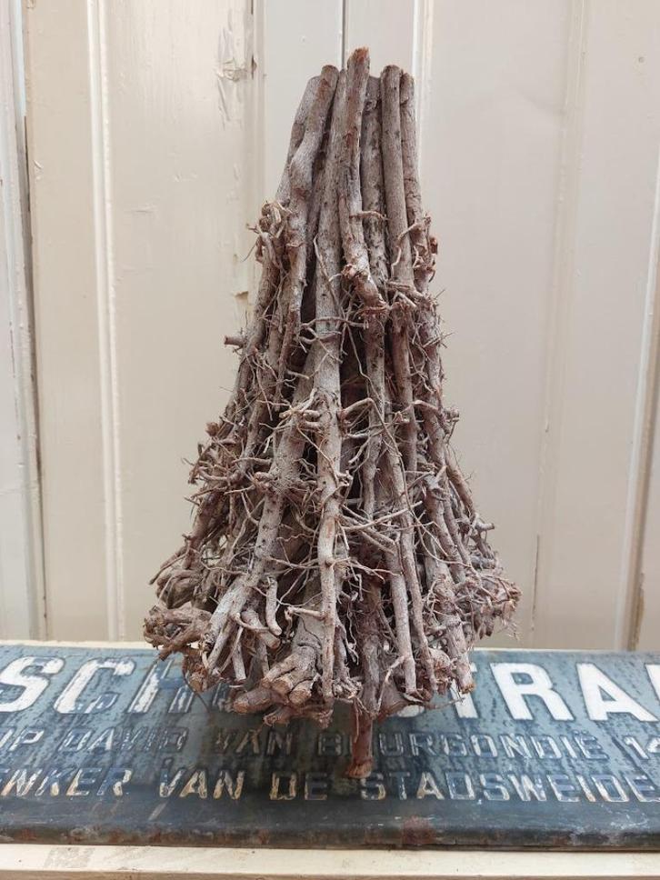 Landelijk boompje kerstboompje hout, Antiek en Kunst, Curiosa en Brocante, Ophalen of Verzenden