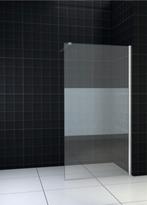 Nieuwe glazen douchewand met matglasdeel, Ophalen, Nieuw