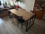 Industriële eettafel, Huis en Inrichting, Tafels | Eettafels, Ophalen, 50 tot 100 cm, Zo goed als nieuw, Vijf personen of meer