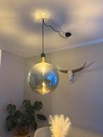 Glazen Bol Hanglamp, Ophalen of Verzenden, Zo goed als nieuw, Glas, Minder dan 50 cm