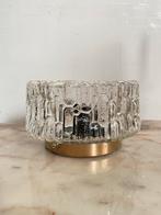 Vintage plafondlamp/plafonniere Glas incl armatuur, Vintage, Ophalen of Verzenden, Nvt, Nvt