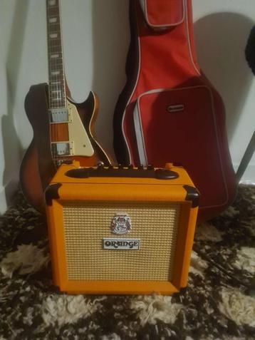 Harley Benton gitaar met Orange Crush 12 speaker beschikbaar voor biedingen