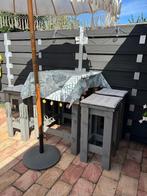 Bartafel voor buiten, Tuin en Terras, Ophalen, Gebruikt, Vierkant, Hout