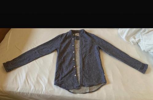 Blue Ridge wollen overhemd – duifblauw gestreept – XS uniek, Kleding | Heren, Overhemden, Zo goed als nieuw, Halswijdte 38 (S) of kleiner