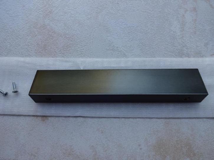 Profiel handgreep gun metal, 20 cm (nieuw), Doe-het-zelf en Verbouw, Hang- en Sluitwerk, Nieuw, Overige typen, Overige materialen