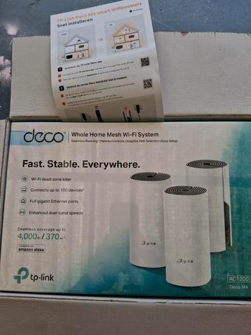 TP-Link Deco M4 Wifi Boosters - Nieuw in doos beschikbaar voor biedingen