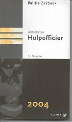 Zakboek politie wetsteksten tbv hulp-officier, Boeken, Ophalen of Verzenden, Gelezen, F.J. Schussler, Overige wetenschappen