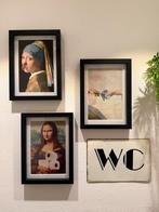 Decoratieve lijsten met posters wc, Ophalen, Zo goed als nieuw