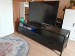 Tv meubel industrieel zwart (149.5 x 40 x 46 / LxBxH), Ophalen, 100 tot 150 cm, Zo goed als nieuw, Minder dan 100 cm