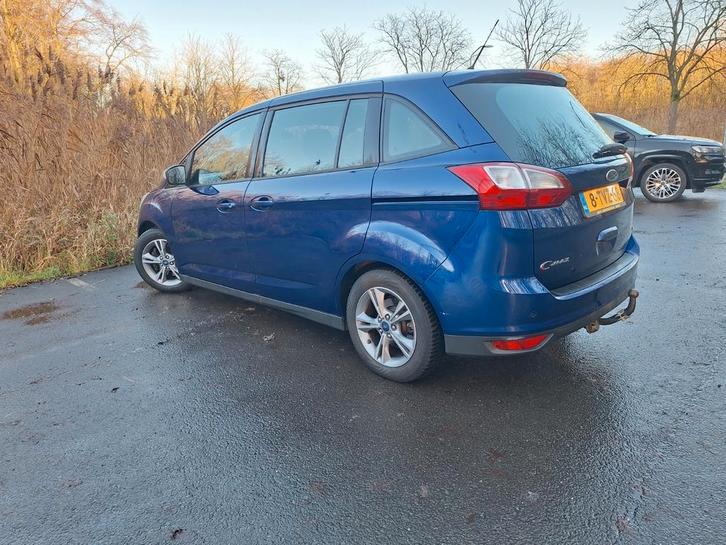 Ford Grand C-Max grande + trekh 1.0 92KW Ecoboost 2014 Blauw, Auto's, Ford, Particulier, Grand C-Max, ABS, Airbags, Airconditioning