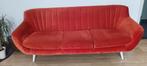 Bank/zetel/ 3 zits bank oranje, Ophalen, Gebruikt, 150 tot 200 cm, Driepersoons