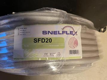 Snelflex flexibele buis met 0,8 mm trekdraad - 20 mm (rol 10 beschikbaar voor biedingen