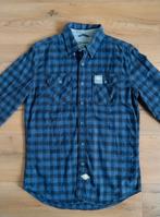 Superdry overhemd blouse ruit geblokt houthakker blauw M, Ophalen of Verzenden, Superdry, Halswijdte 39/40 (M)