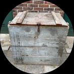 Brocante antieke houten kist, aardappelkist, handvat mancave, Huis en Inrichting, Woonaccessoires | Kisten, Ophalen of Verzenden