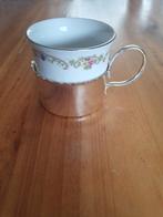 Vintage Schwarzenhammer Porzellan Koffiekopje Verzilverd, Antiek en Kunst, Ophalen of Verzenden