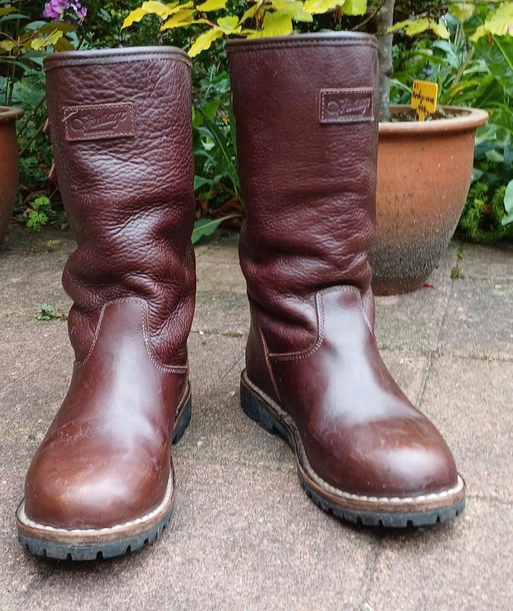 LILLEHAMMER LAARZEN VINTAGE HANDMADE Maat 41, Kleding | Dames, Schoenen, Zo goed als nieuw, Hoge laarzen, Bruin, Ophalen of Verzenden