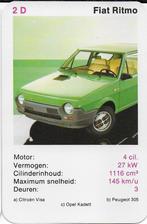 Kw4622 autokaartje fiat ritmo, Verzenden, Zo goed als nieuw, Auto's