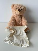 Knuffel kiekeboe, peek-a-boo beer met dekentje 30 cm, Ophalen of Verzenden, Zo goed als nieuw, Beer
