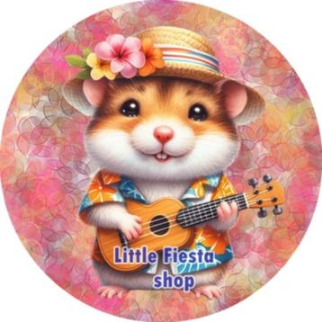 LF4651 icing frosting hamster 20cm eetbare taart print top beschikbaar voor biedingen