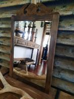Oude spiegel kroonspiegel spiegeltje facet geslepen stoer, Ophalen, Minder dan 50 cm, Gebruikt, Minder dan 100 cm
