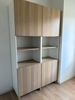 Besta wit met eiken 120x40x192, Huis en Inrichting, Ophalen, Met deur(en), 100 tot 150 cm, Zo goed als nieuw