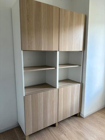 Besta wit met eiken 120x40x192 beschikbaar voor biedingen