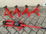 Garagekrik en assteunen set, Auto diversen, Autogereedschap, Ophalen, Gebruikt