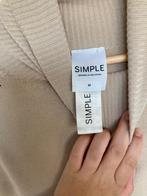 Simple the Brand Taavi trui beige dungebreide met col maat M, Maat 38/40 (M), Blosh B.V., Beige, Ophalen of Verzenden
