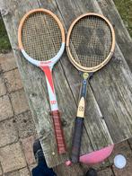 Twee oude tennisrackets vintage, Sport en Fitness, Tennis, Racket, Gebruikt, Wilson, Ophalen of Verzenden