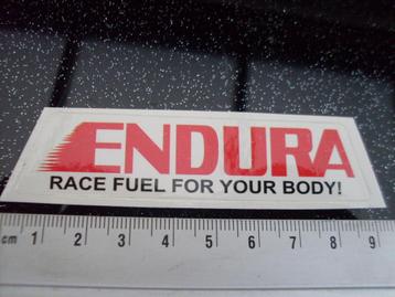 sticker endura race fuel for your body! logo