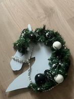 Unieke paardenhoofd kerstkrans met lampjes, Huis en Inrichting, Woonaccessoires | Kransen, Ophalen, Zo goed als nieuw