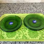 6 France Duralex  Groenen Bordjes., Nieuw, Ophalen of Verzenden, Glas, Bord(en)