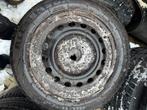 Winterbanden op stalen velgen. Citroën C1 Aygo etc, Ophalen, 14 inch, Gebruikt, 155 mm