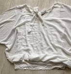 Witte blouse maat L met vleermuismouwen, Ophalen of Verzenden, Zo goed als nieuw, Maat 42/44 (L), Wit