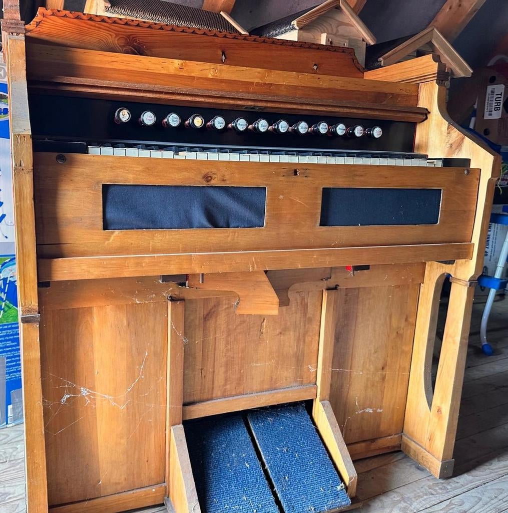 Harmonium/traporgel N.V. Hees & Co Delft - Opknapper, Muziek en Instrumenten, Orgels, Ophalen, Gebruikt, 1 klavier, Harmonium