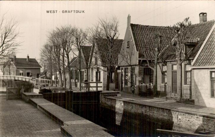 Graftdijk- West, Verzamelen, Ansichtkaarten | Nederland, Ongelopen, Noord-Holland, Voor 1920, Ophalen of Verzenden
