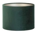 Lampenkap groen velvet | velours ZGAN 30x30x21, Rond, Ophalen of Verzenden, Zo goed als nieuw, Minder dan 25 cm