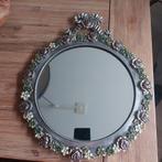 Mooie roosjes spiegel van metaal, Huis en Inrichting, Woonaccessoires | Spiegels, Minder dan 50 cm, Ophalen of Verzenden, Zo goed als nieuw