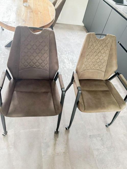 HACO eetkamer stoelen, Huis en Inrichting, Stoelen, Zo goed als nieuw, Grijs, Ophalen