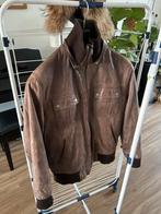 Leren jas - bruin - maat 52 (M), Kleding | Heren, Ophalen, Zo goed als nieuw, Maat 52/54 (L), Bruin