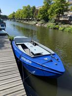 Grachtenboot 8 personen + vergunning, Watersport en Boten, Sloepen, Ophalen, Gebruikt, Tot 10 pk, Staal